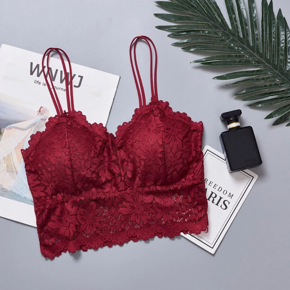 Burgundy Seamless Bralette
